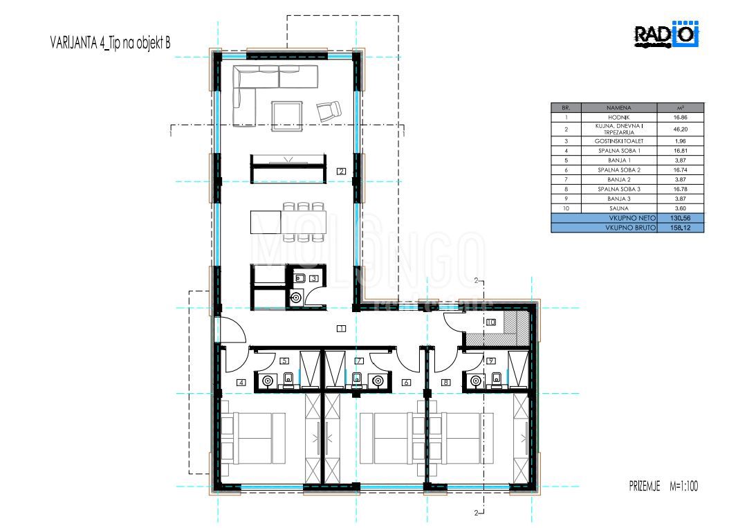 ISTRA, TINJAN Terreno edificabile con permessi di costruzione rilasciati per 5 ville con piscina.