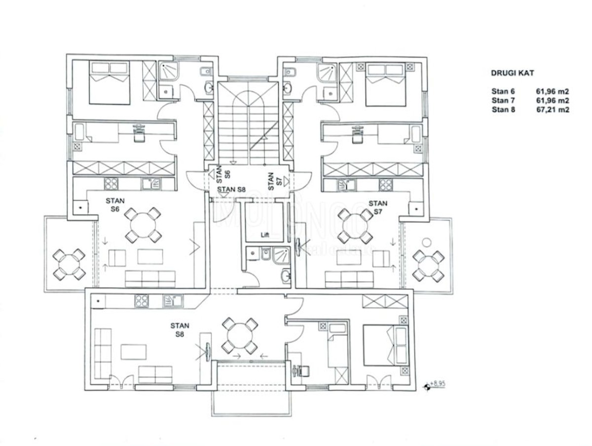 Appartamento Zamet, Rijeka, 58m2