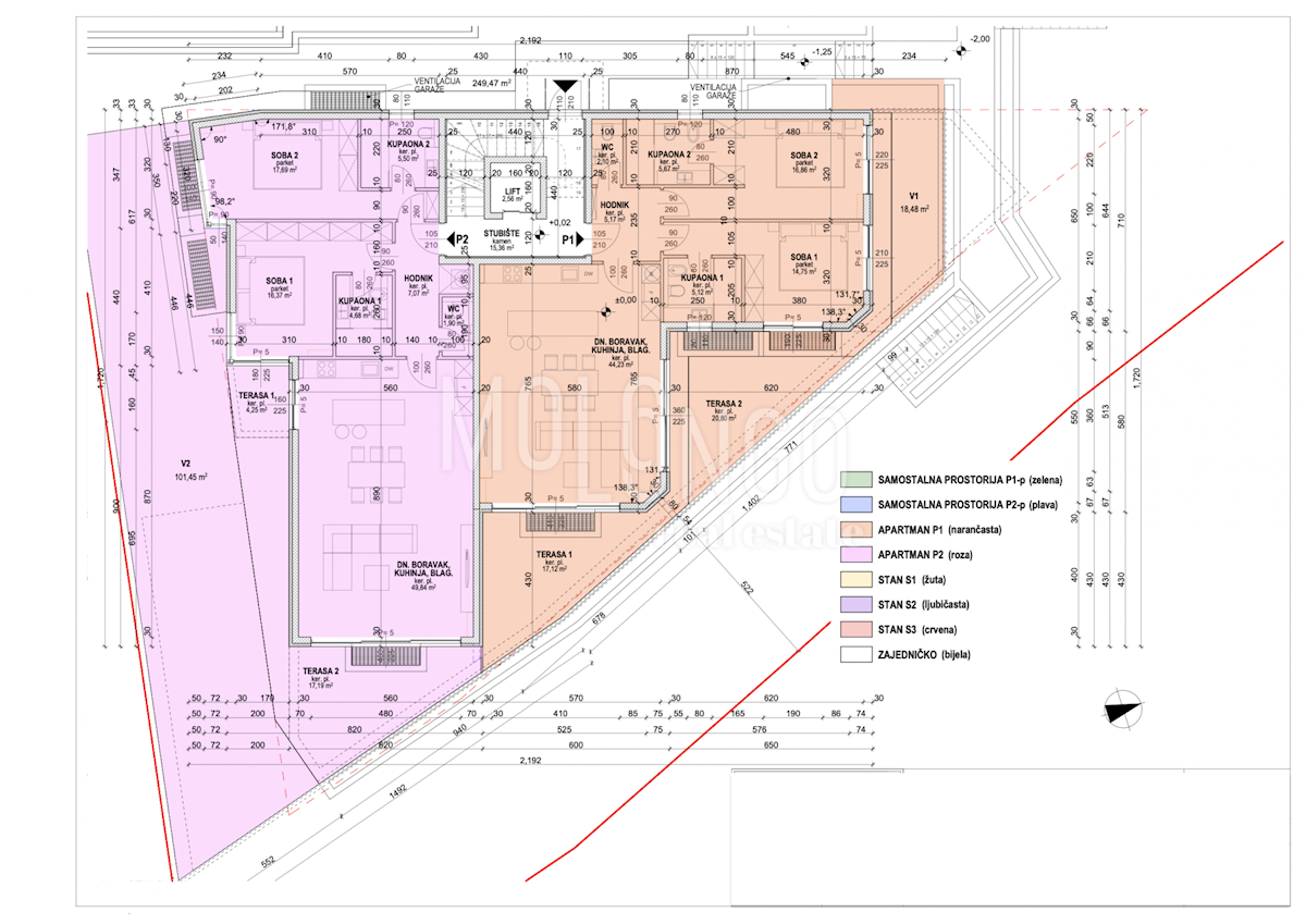 Appartamento/appartamento Opatija - Centar, Opatija, 131,82m2