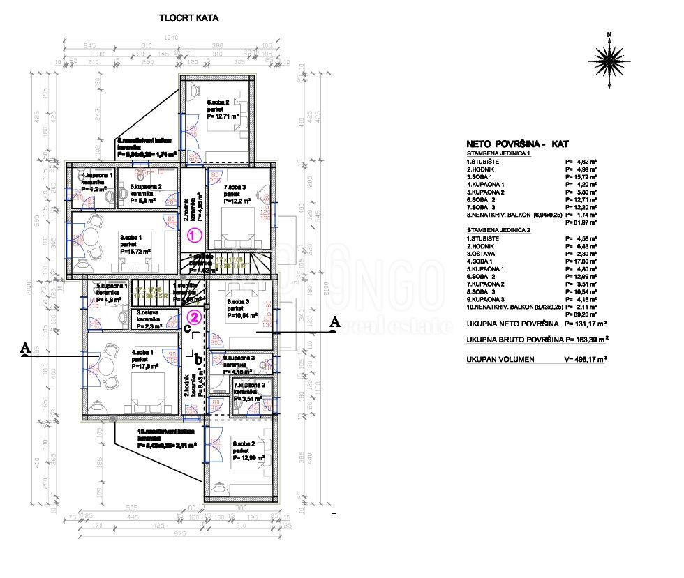 CRIKVENICA, terreno edificabile 678 m2 con permesso di costruzione