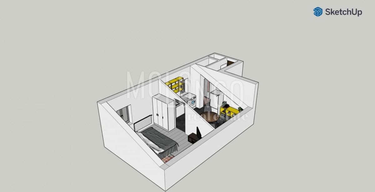 Appartamento/appartamento Centar, Rijeka, 23m2