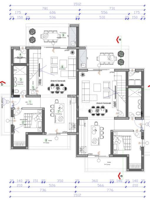 Terreno Valentići, Kaštelir-Labinci, 805m2