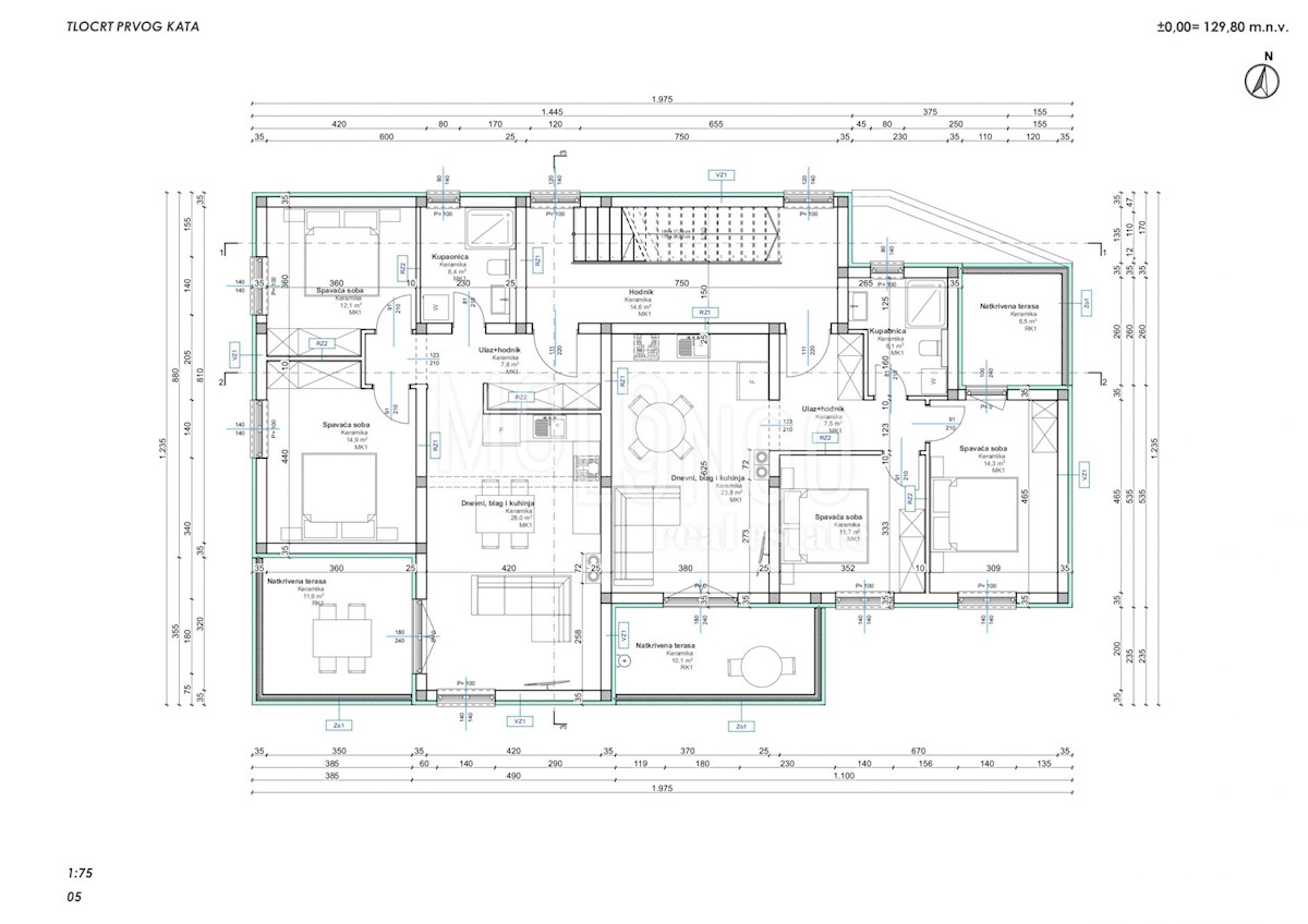 Appartamento Poreč, 81,10m2