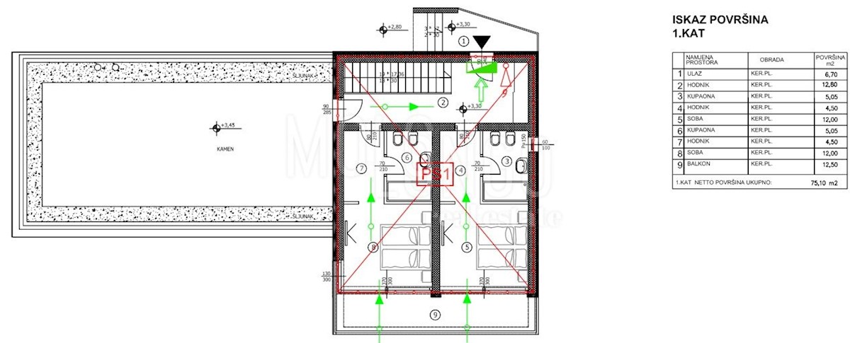 Casa Nova Vas, Brtonigla, 216,35m2