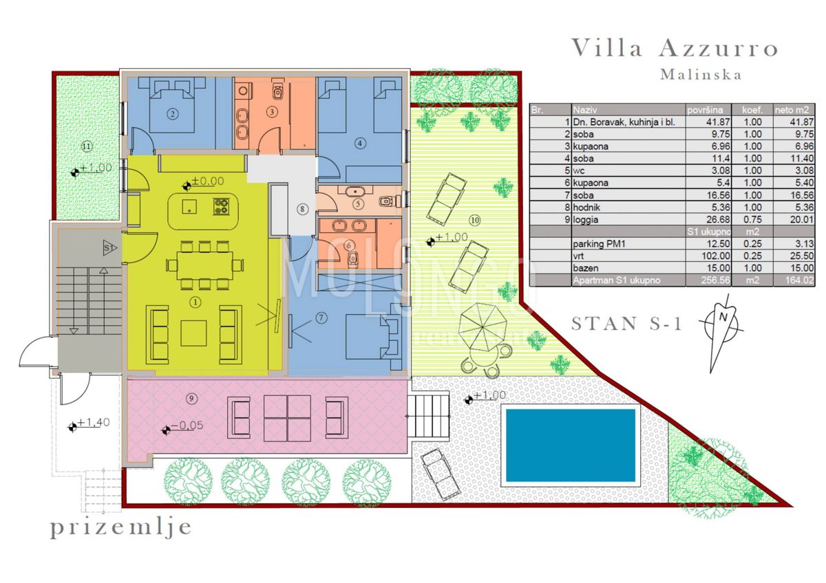 Appartamento/appartamento Malinska, Malinska-Dubašnica, 132,69m2