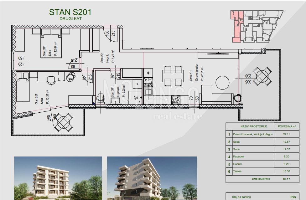 Appartamento/appartamento Zamet, Rijeka, 64,11m2