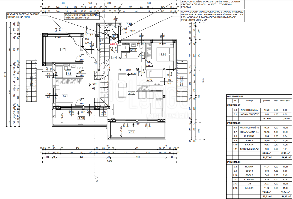 Appartamento/appartamento Dramalj, Crikvenica, 152m2