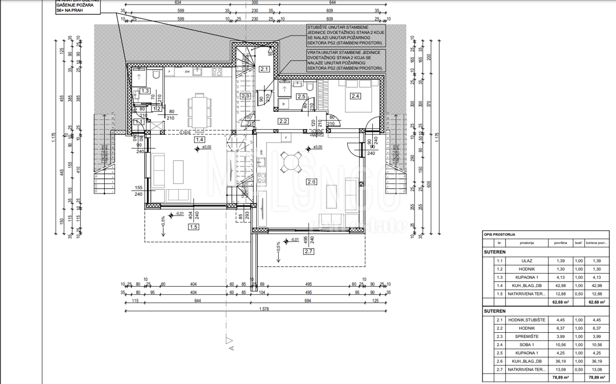 Appartamento/appartamento Dramalj, Crikvenica, 152m2