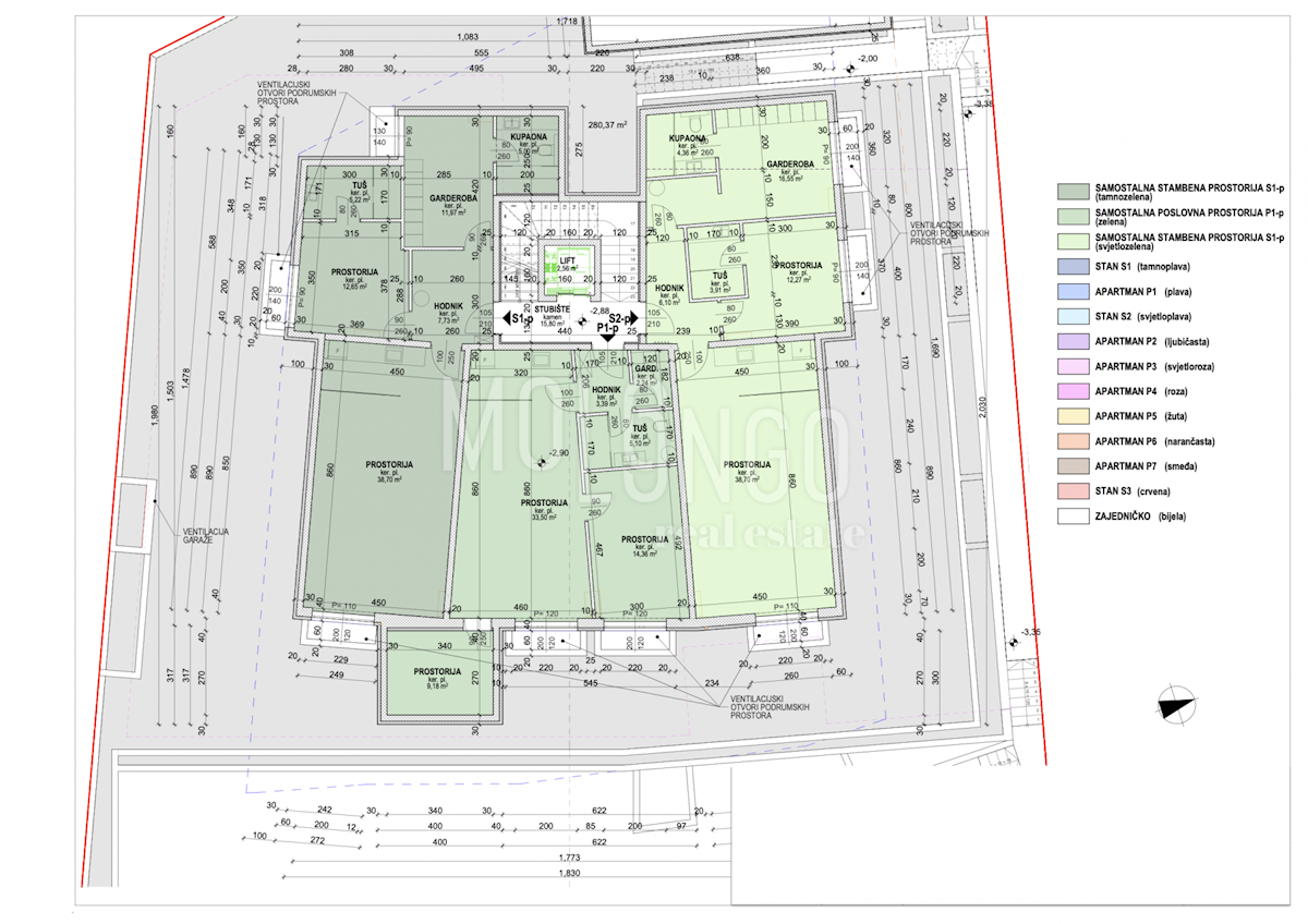 Appartamento/appartamento Opatija - Centar, Opatija, 88,10m2