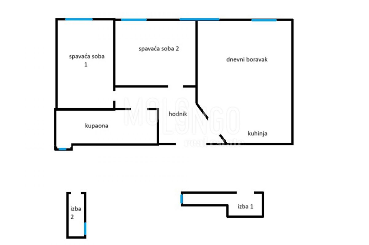 Appartamento/appartamento Centar, Rijeka, 65,55m2
