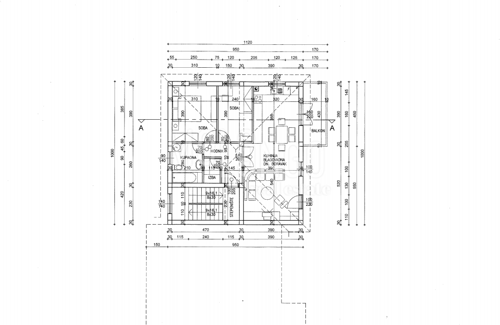 Appartamento/appartamento Jurdani, Matulji, 75m2