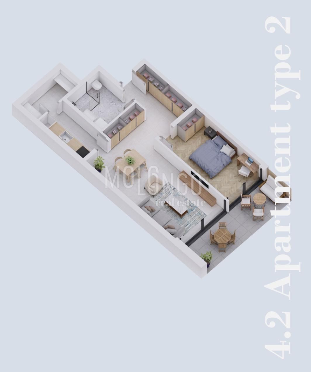 Appartamento/appartamento Rovinj, 58,32m2