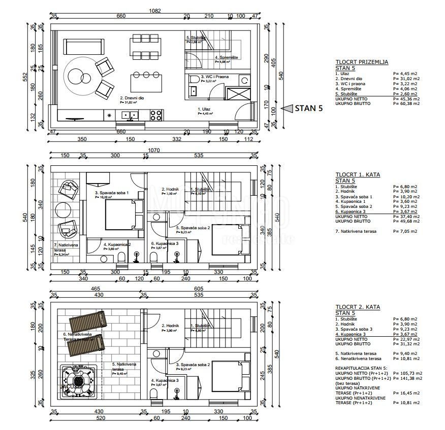 ISTRA, POREČ Appartamento top con piscina, a 800 m dal mare.
