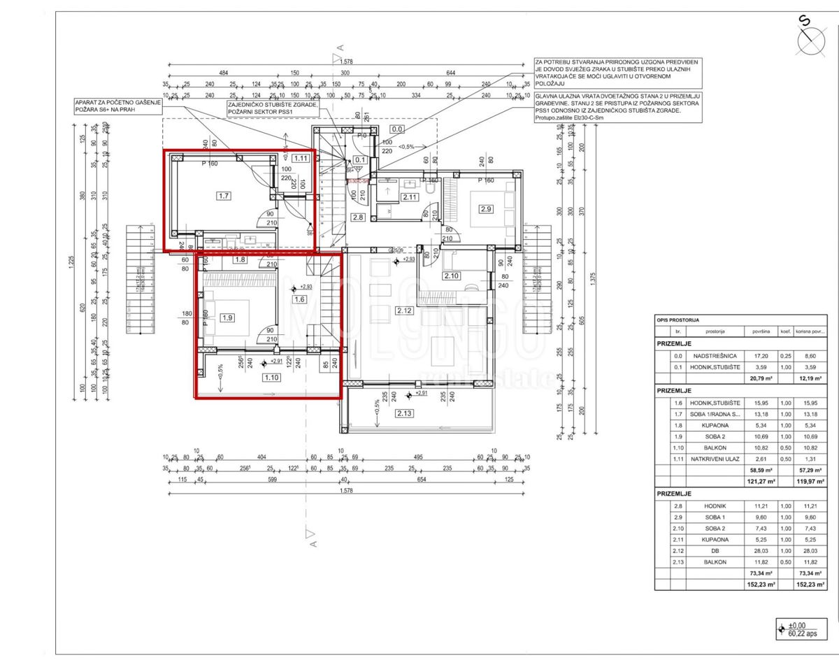 Appartamento/appartamento Dramalj, Crikvenica, 152m2