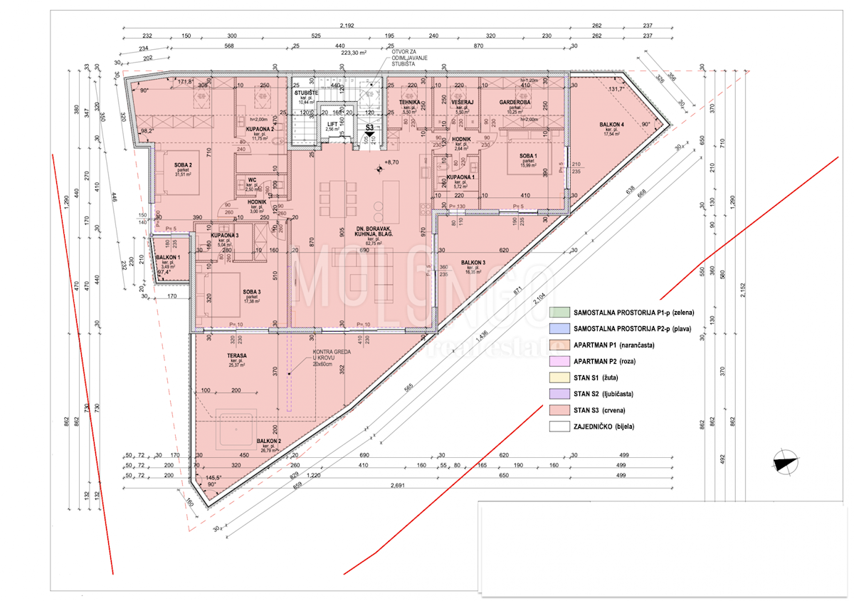 Appartamento/appartamento Opatija - Centar, Opatija, 261,01m2