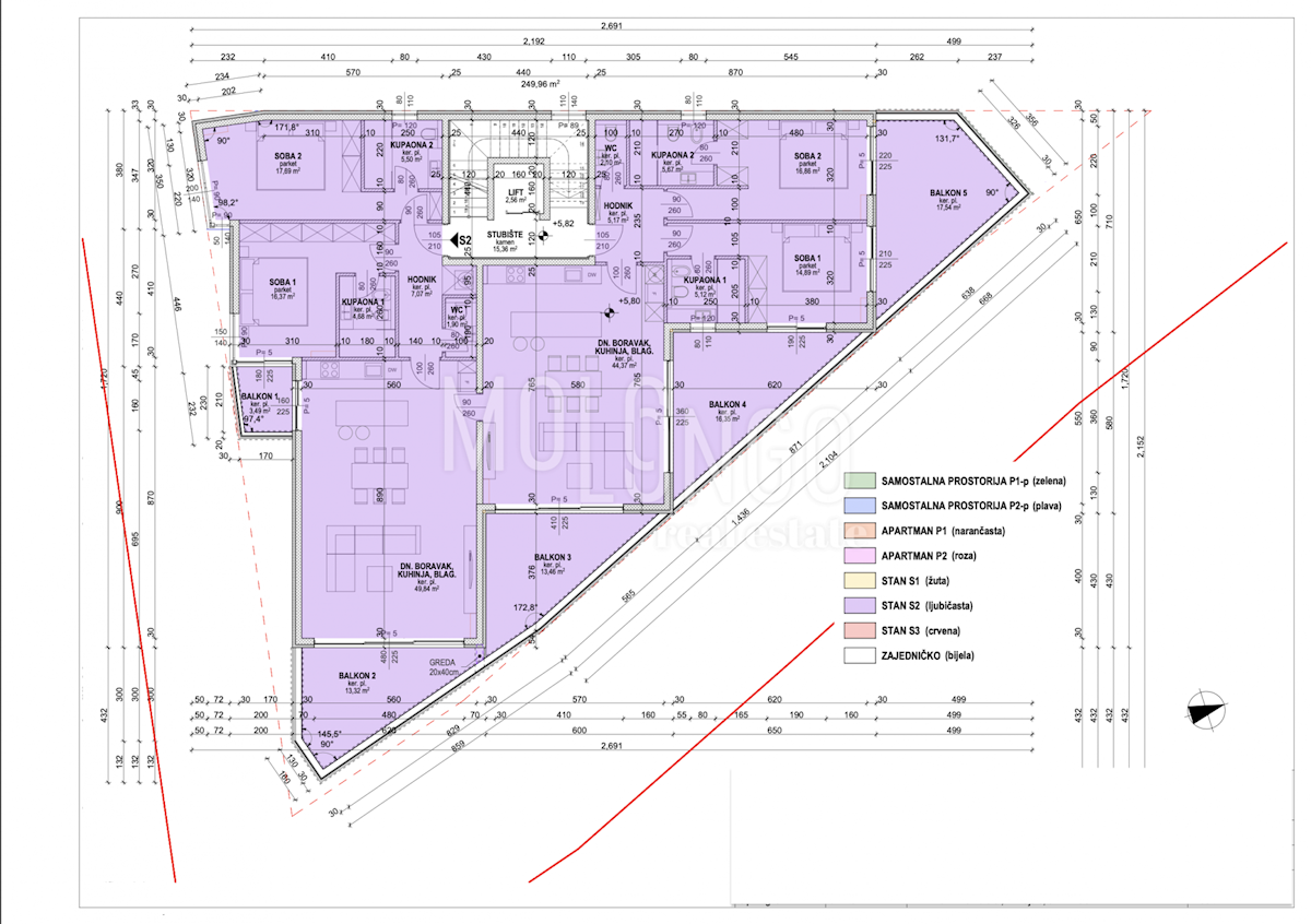 Appartamento/appartamento Opatija - Centar, Opatija, 261,01m2