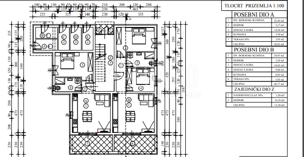 Appartamento/appartamento Ladrovići, Poreč, 54m2