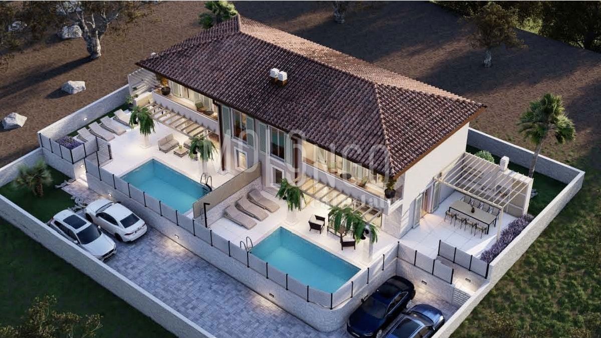 MALINSKA, casa bifamiliare 140 m2 con piscina!