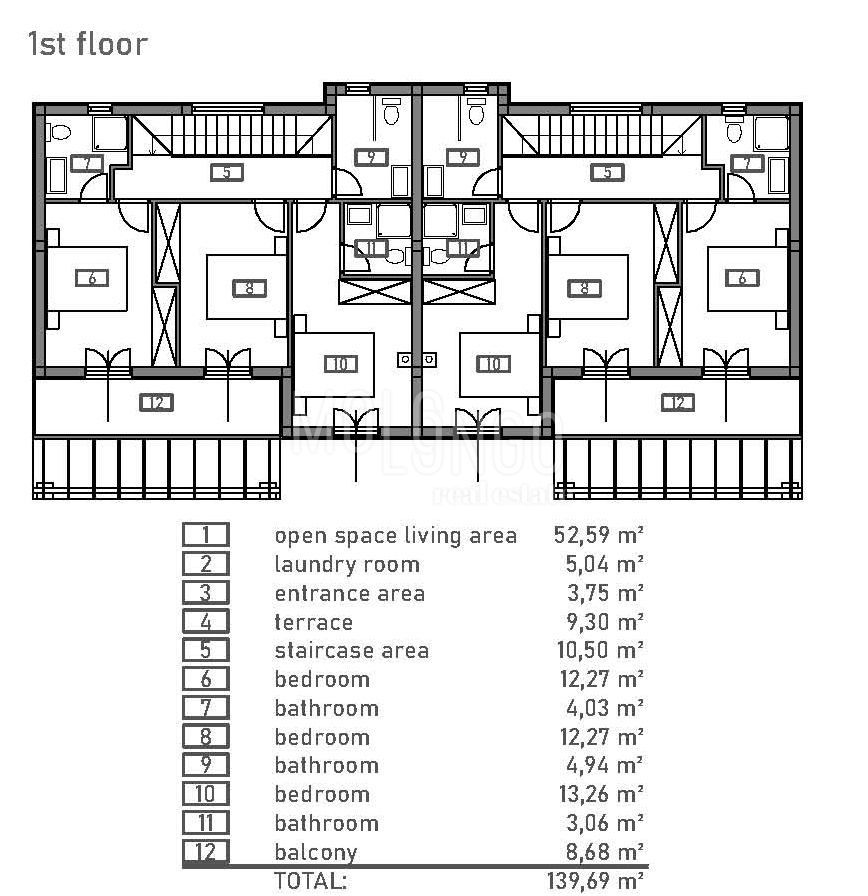 MALINSKA, casa bifamiliare 140 m2 con piscina!