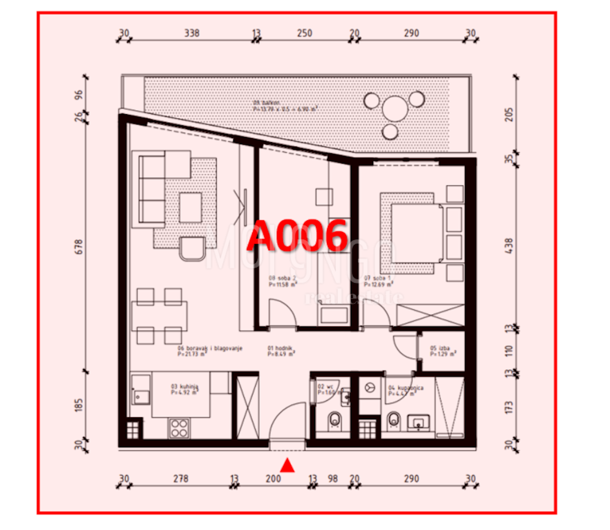 Poreč, 74,86m2