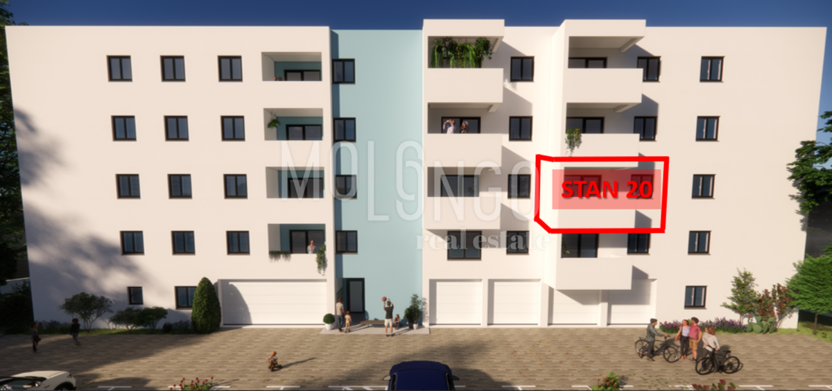 ISTRA, PULA - Novogradnja, stan 20 – 2. kat, 42,96 m²