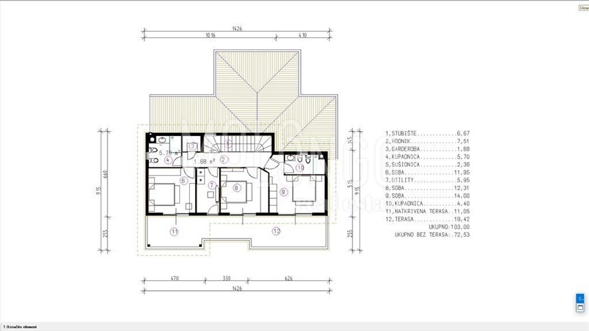 Terreno Žuknica, Kostrena, 850m2