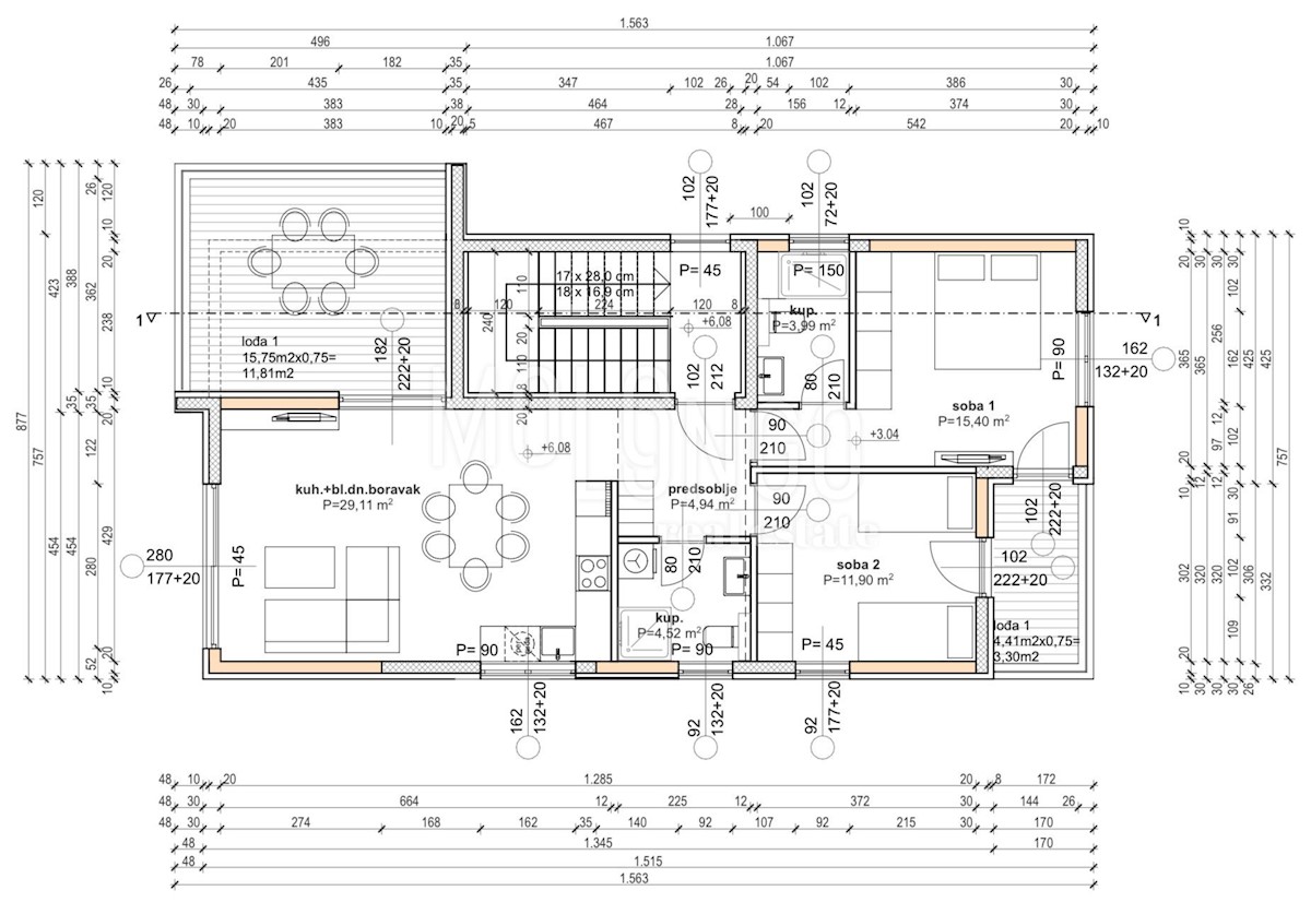 Banjol, Rab, 90m2