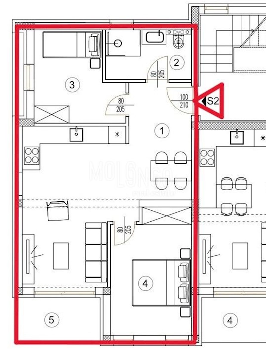 Appartamento/appartamento Šikići, Pula, 40m2