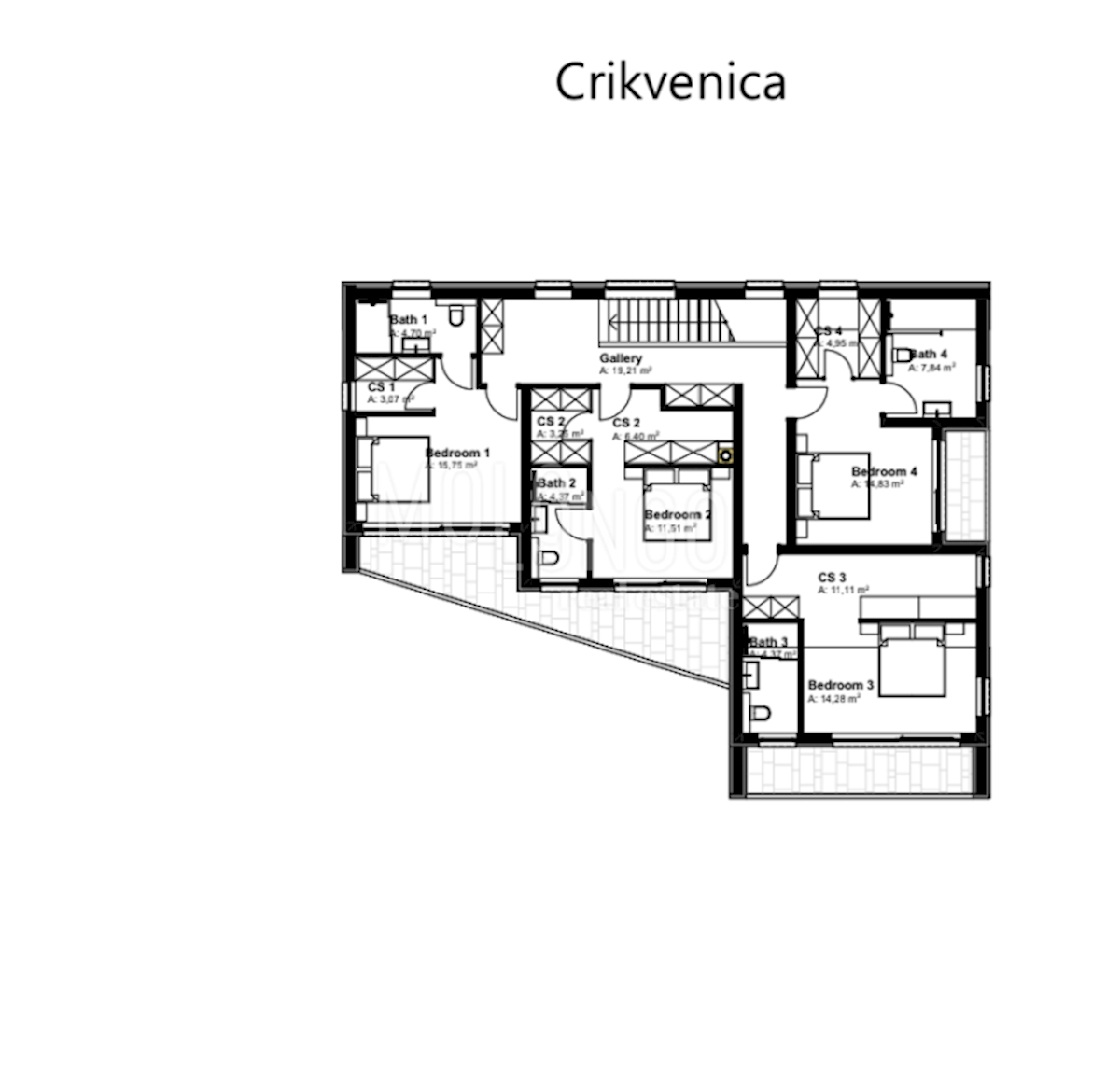 Casa Crikvenica, 1m2