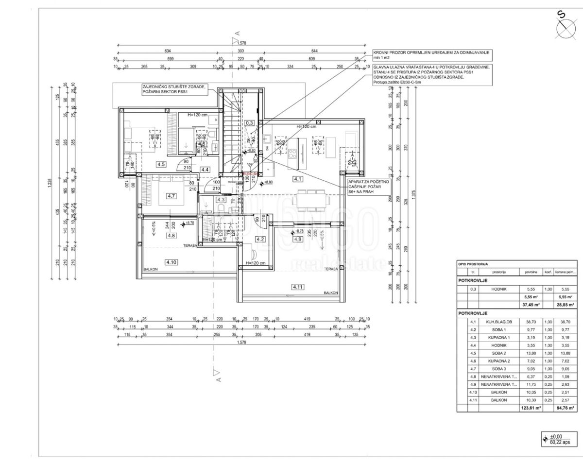 Appartamento/appartamento Dramalj, Crikvenica, 90m2