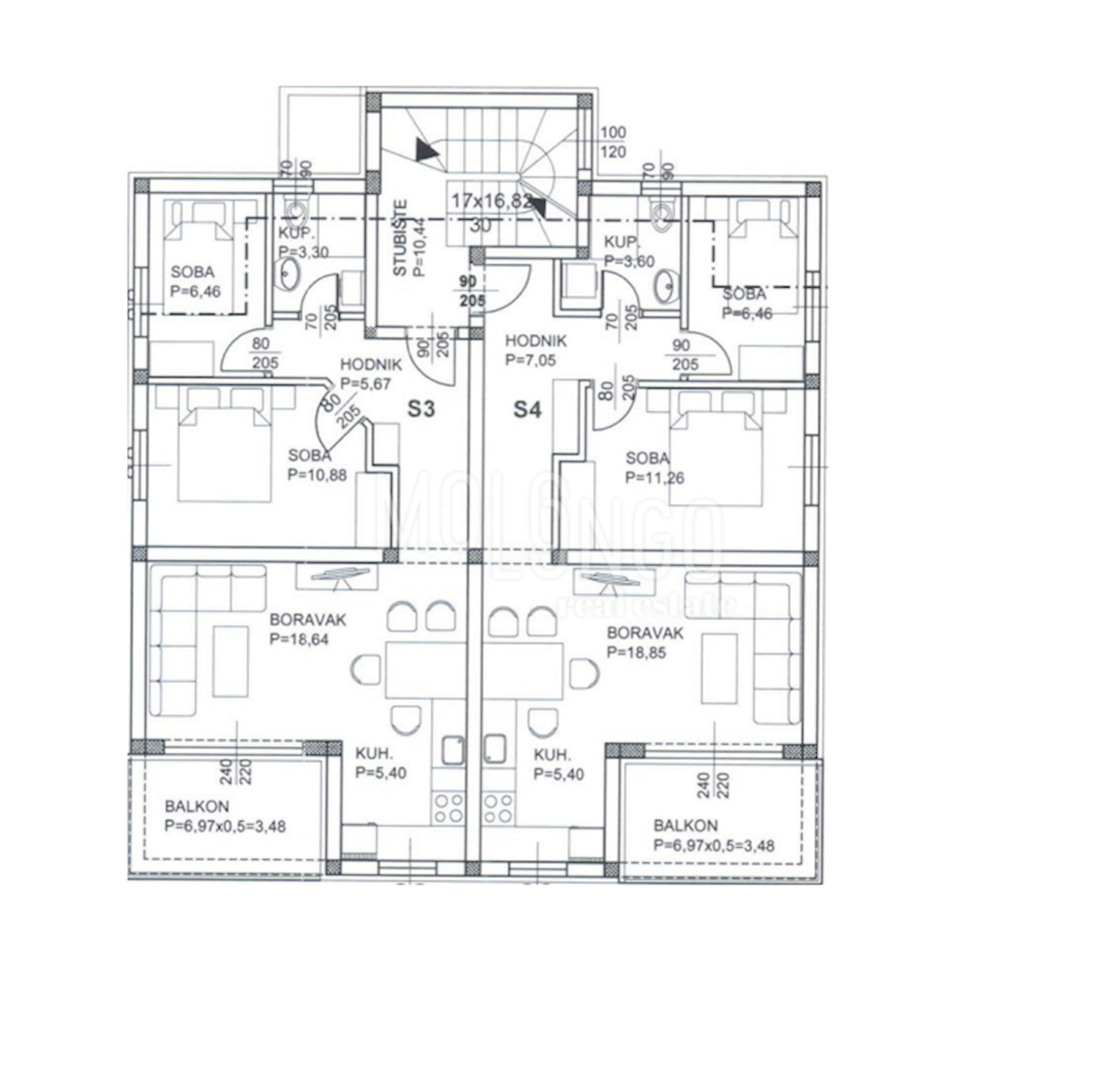 Appartamento/appartamento Ledenice, Novi Vinodolski, 1m2