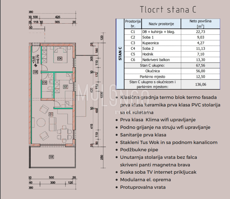 Appartamento/appartamento Omišalj, 1m2