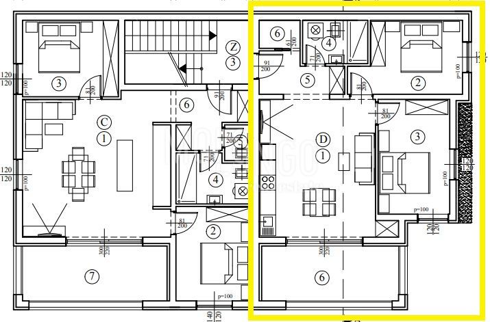 Appartamento/appartamento Poreč, 74m2