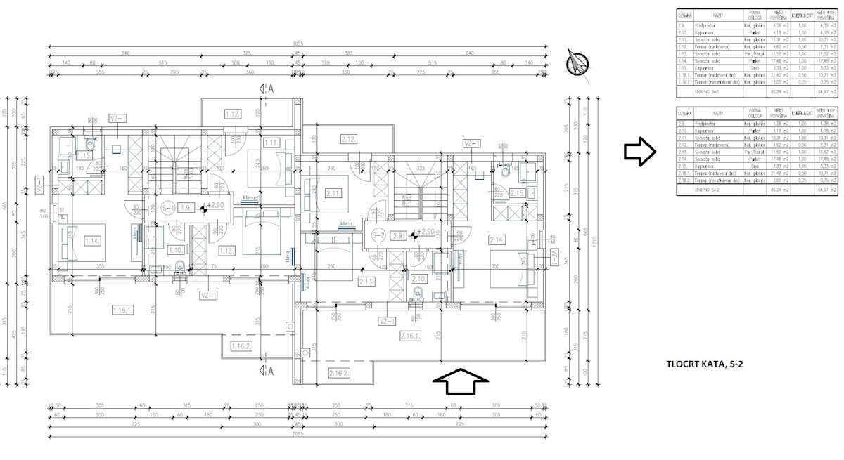 Nuova costruzione, casa bifamiliare con piscina