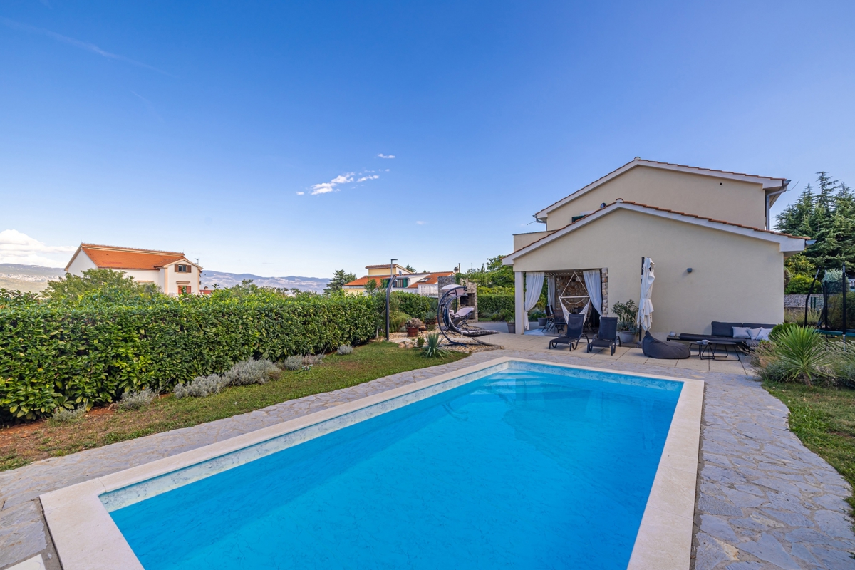 ISOLA DI KRK - Casa con piscina e vista mare