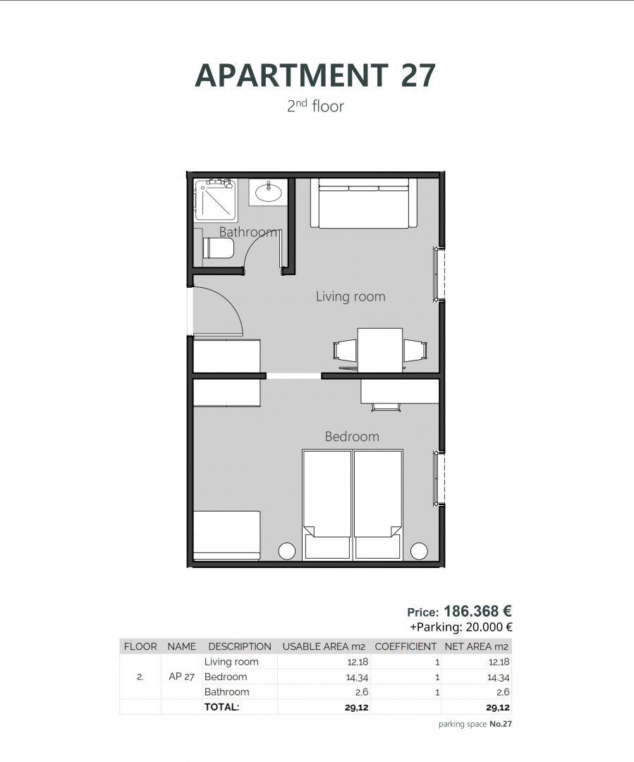CRIKVENICA - Appartamento funzionale al secondo piano