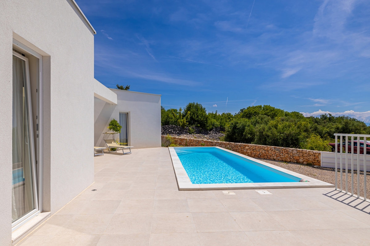 ISOLA DI KRK, Šotovento - Villa moderna di lusso con piscina e vista mare 