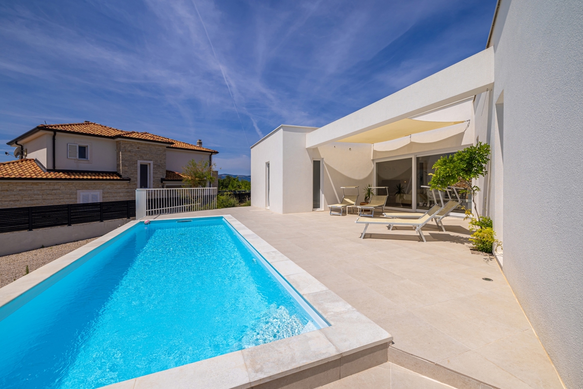 ISOLA DI KRK, Šotovento - Villa moderna di lusso con piscina e vista mare 