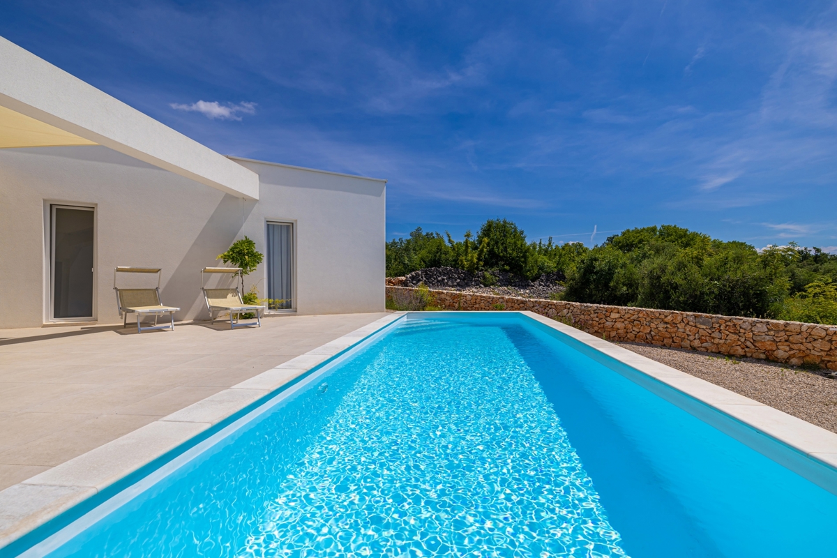 ISOLA DI KRK, Šotovento - Villa moderna di lusso con piscina e vista mare 