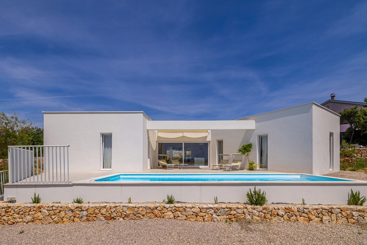 ISOLA DI KRK, Šotovento - Villa moderna di lusso con piscina e vista mare 