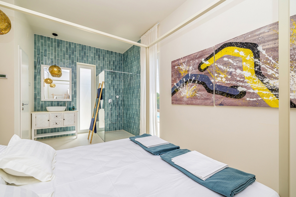 ISOLA DI KRK, Šotovento - Villa moderna di lusso con piscina e vista mare 