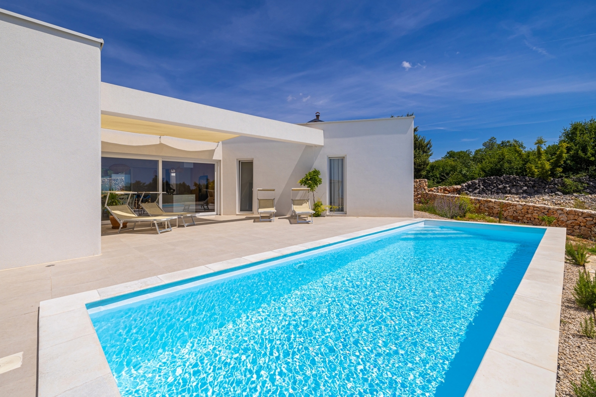 ISOLA DI KRK, Šotovento - Villa moderna di lusso con piscina e vista mare 