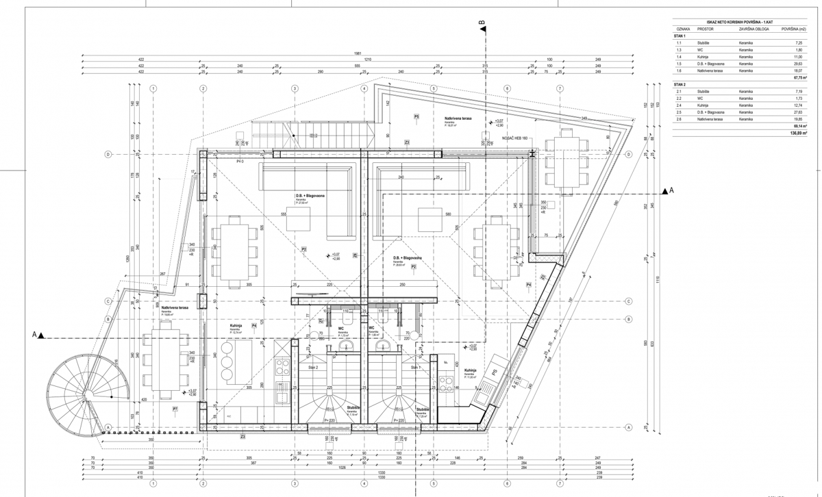 MALINSKA – Proprietà a 100 metri dalla spiaggia con piscina e design contemporaneo