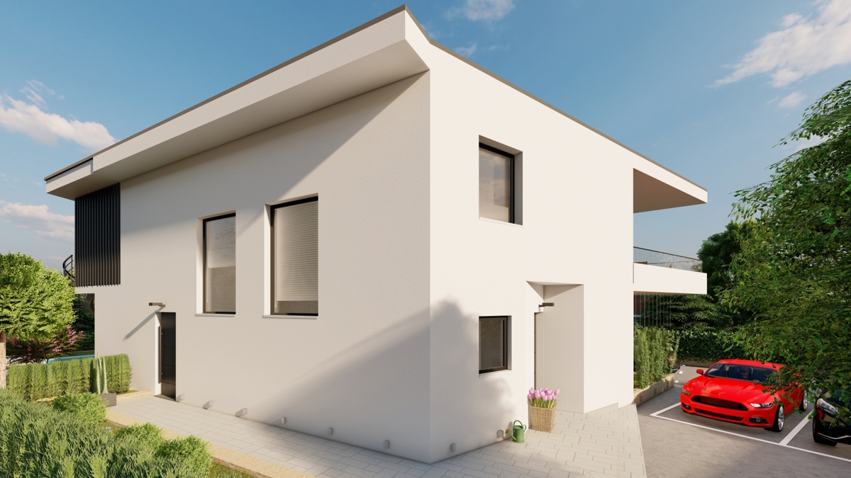 MALINSKA – Proprietà a 100 metri dalla spiaggia con piscina e design contemporaneo