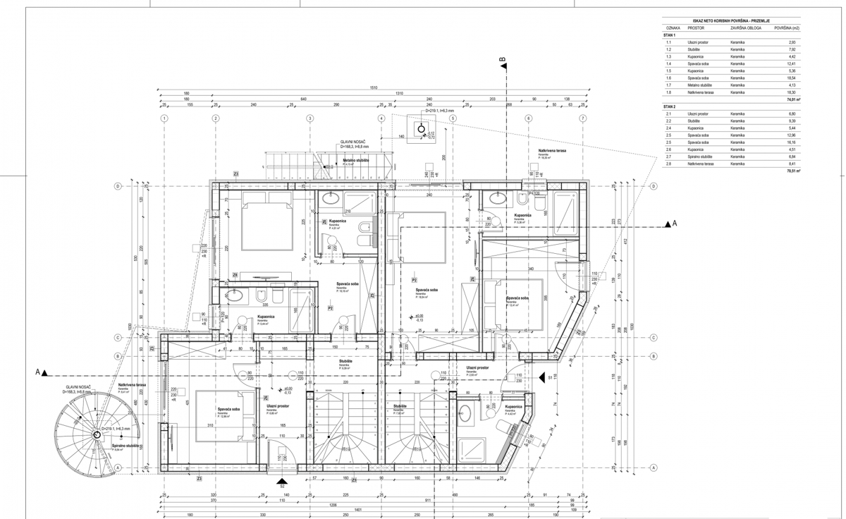 MALINSKA – Proprietà a 100 metri dalla spiaggia con piscina e design contemporaneo