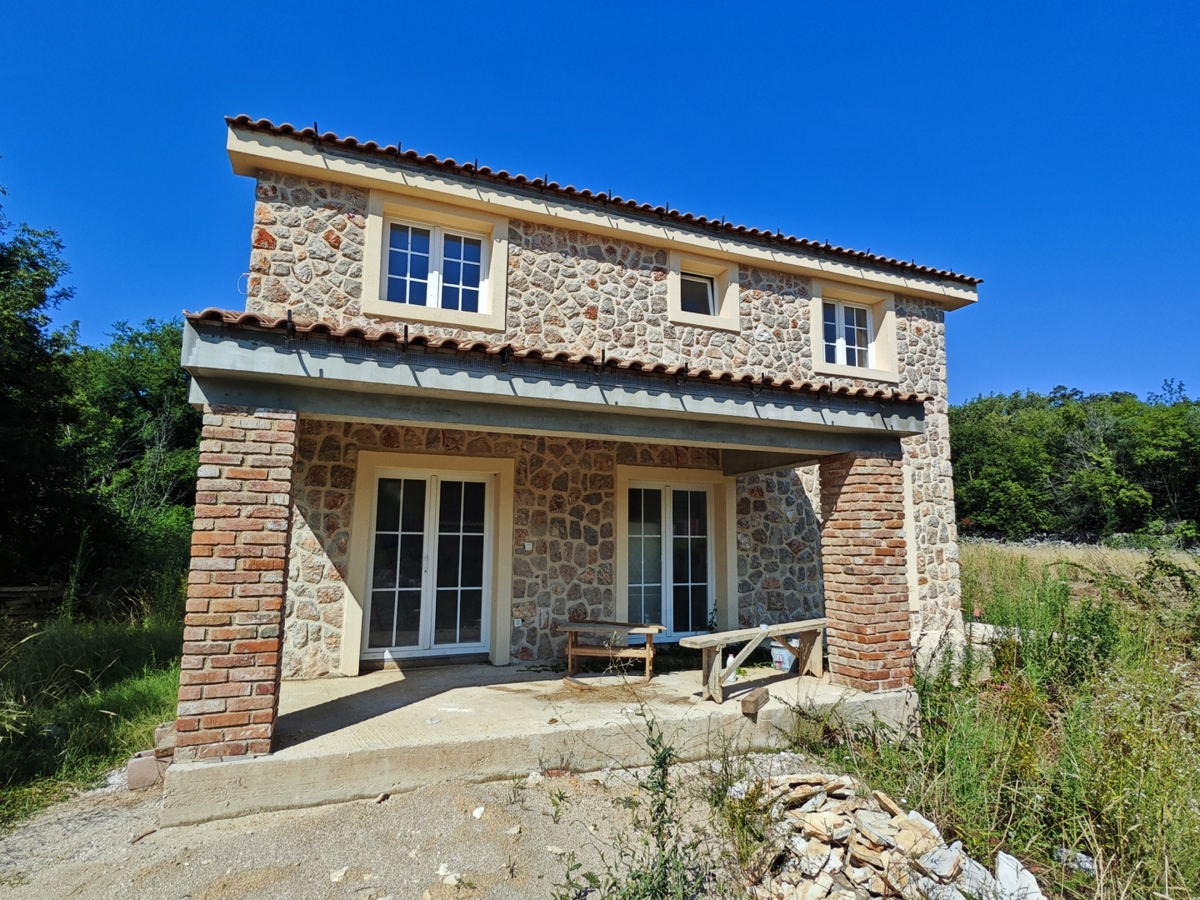 ISOLA DI KRK, RISIKA - Casa bifamiliare in pietra con piscina
