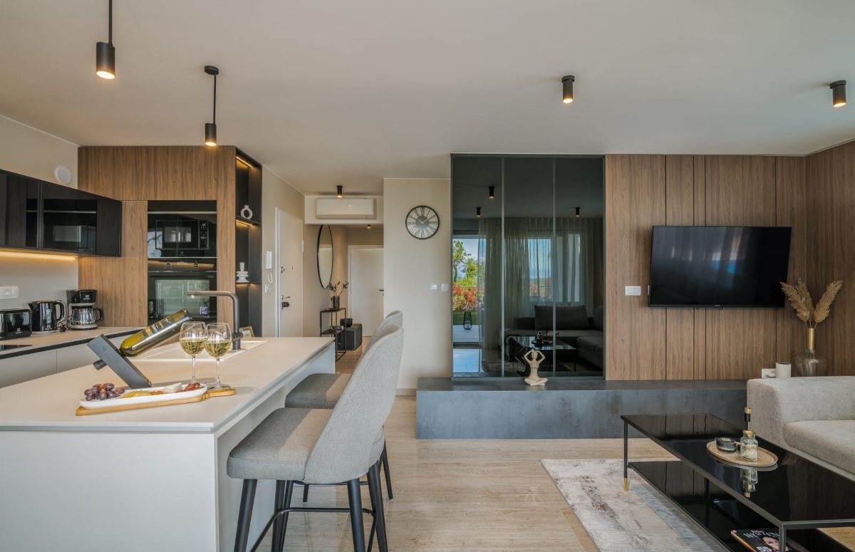 MALINSKA - Appartamento di lusso con piscina vicino al mare