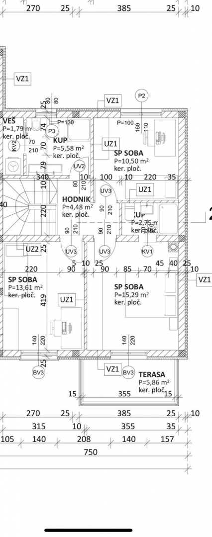 Kukuljanovo - Villetta a schiera con giardino