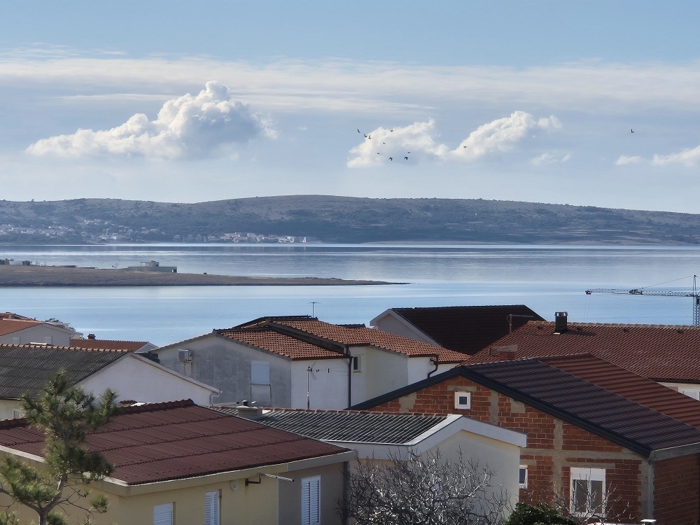 ISOLA DI PAG, POVLJANA - Appartamento con vista mare, edificio nuovo