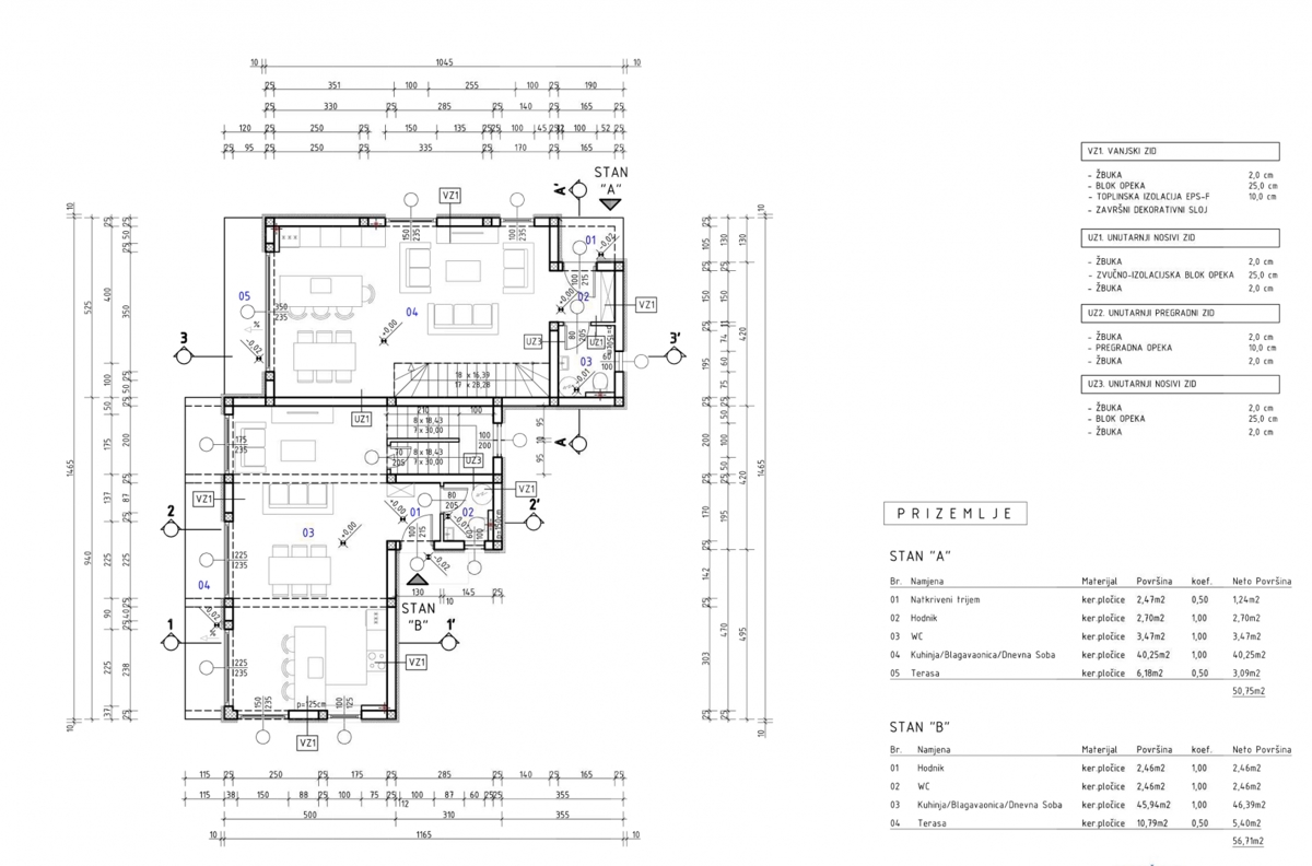 MALINSKA - Nuova costruzione! Casa bifamiliare con piscina e vista mare